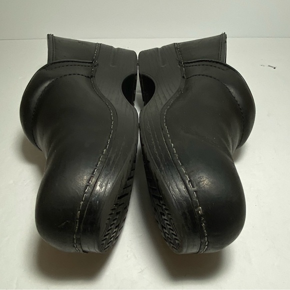 Dansko Women's Profesional Black Leather Comfort Clogs Women's Size 41 US 10.5 - Picture 6 of 12
